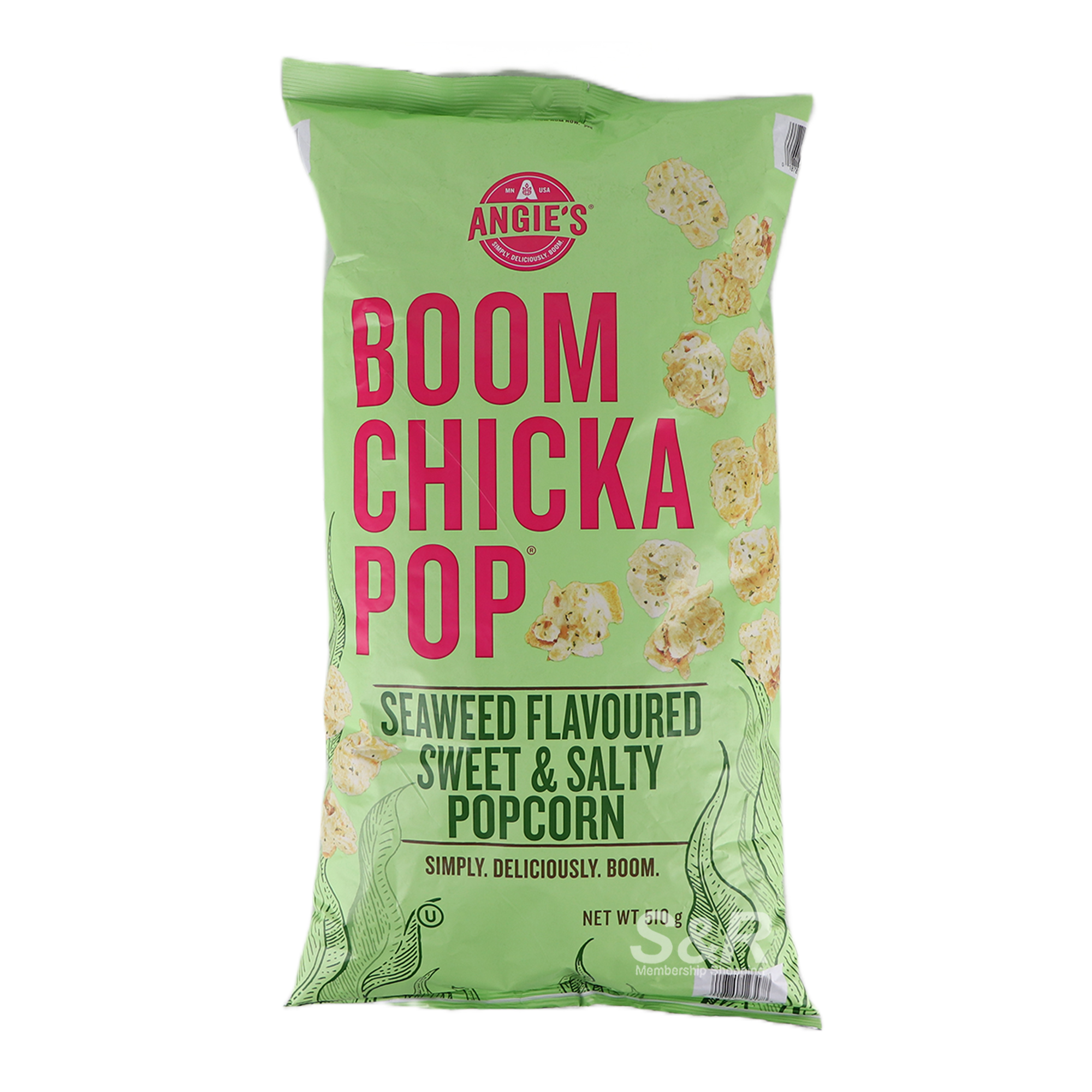 Angie's Boom Chicka Pop Seaweed Flavoured Popcorn 510g Angie's Boom Chicka Pop Seaweed Flavoured Popcorn 510g